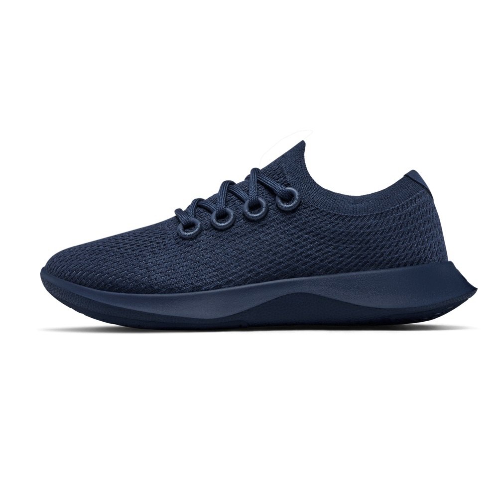 Allbirds Men\'s Running Shoes Navy - Tree Dashers - 26047KYNR